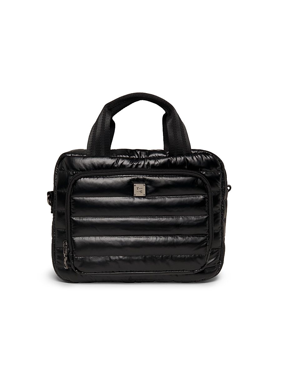 Stowaway Quilted Travel Bag - Pearl Black