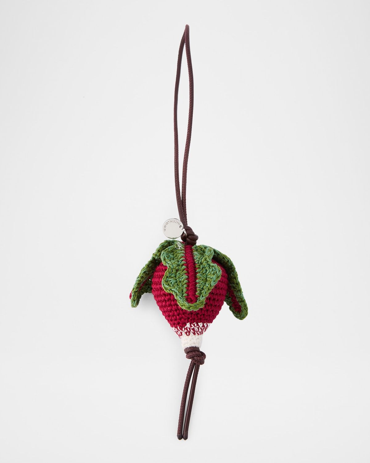 Hand-Crocheted Radish Bag Charm