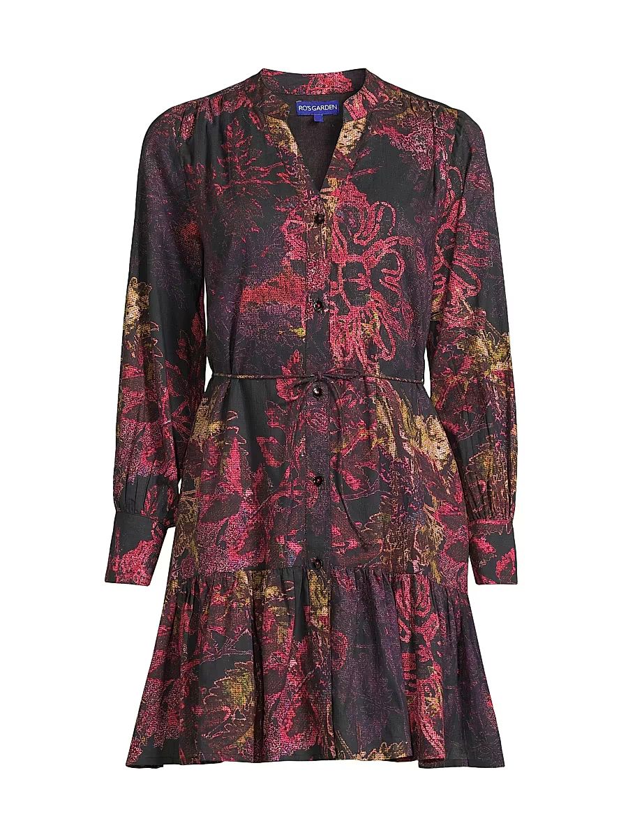 Women's Ines Cotton Button-Front Dress - Magentapatagonia - Size Medium