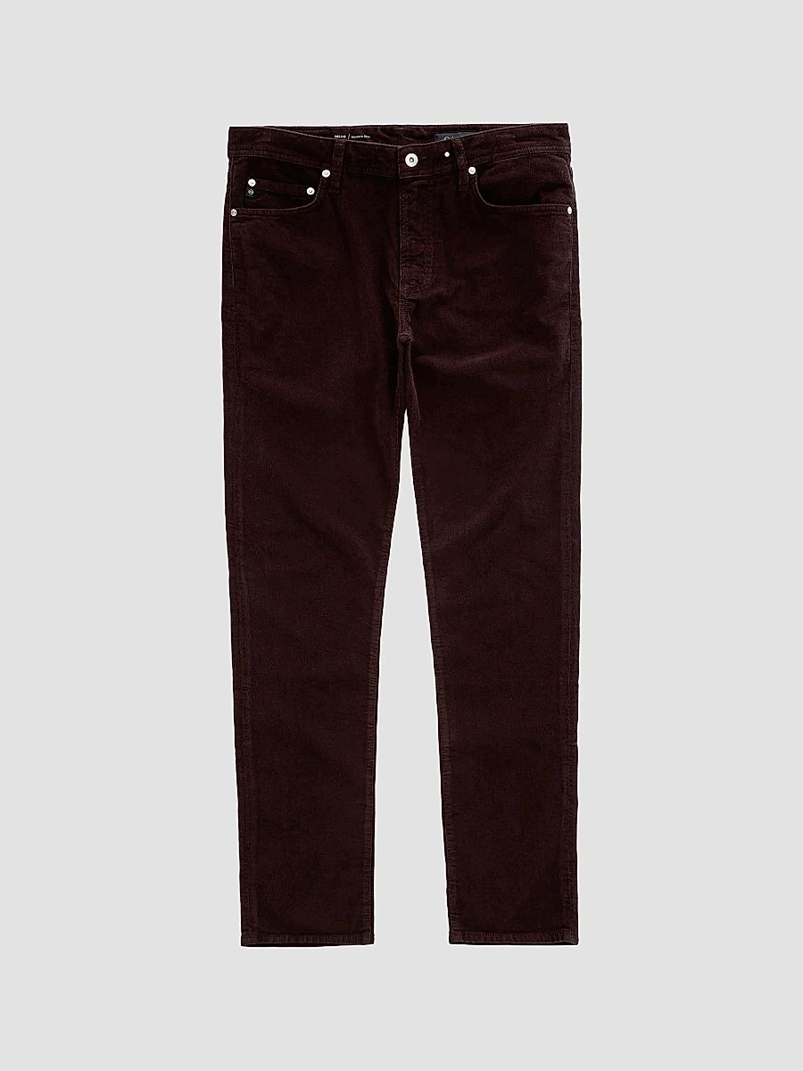 Men's Tellis Corduroy Modern Slim Jeans - Wood Brown - Size 36