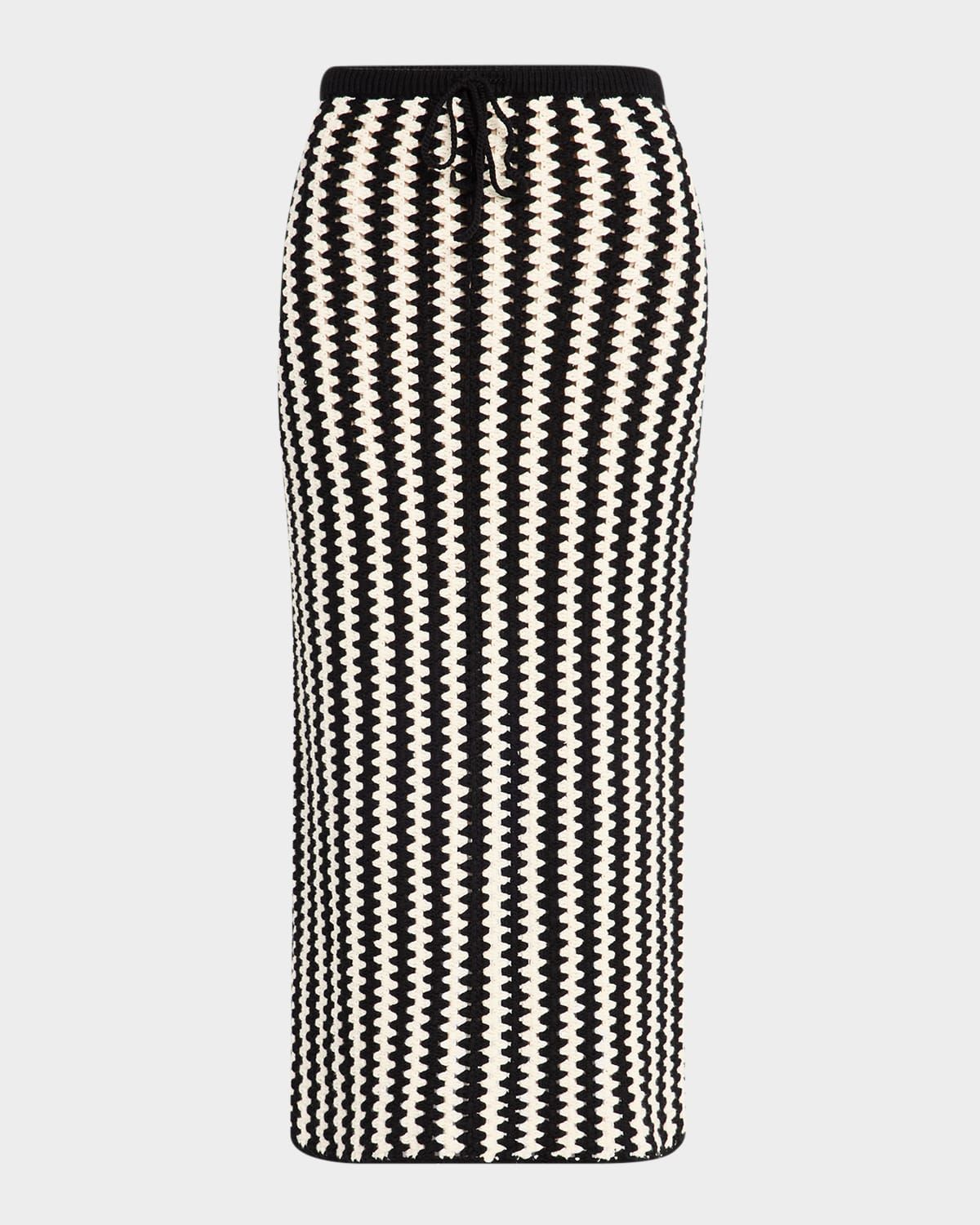 Raze Crochet Organic Cotton Midi Skirt