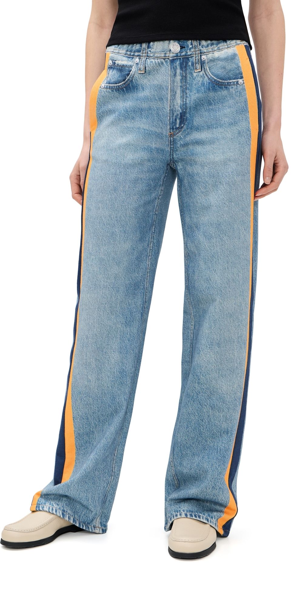 rag & bone Miramar Terry Track Pant Pull On wshbkgrn L
