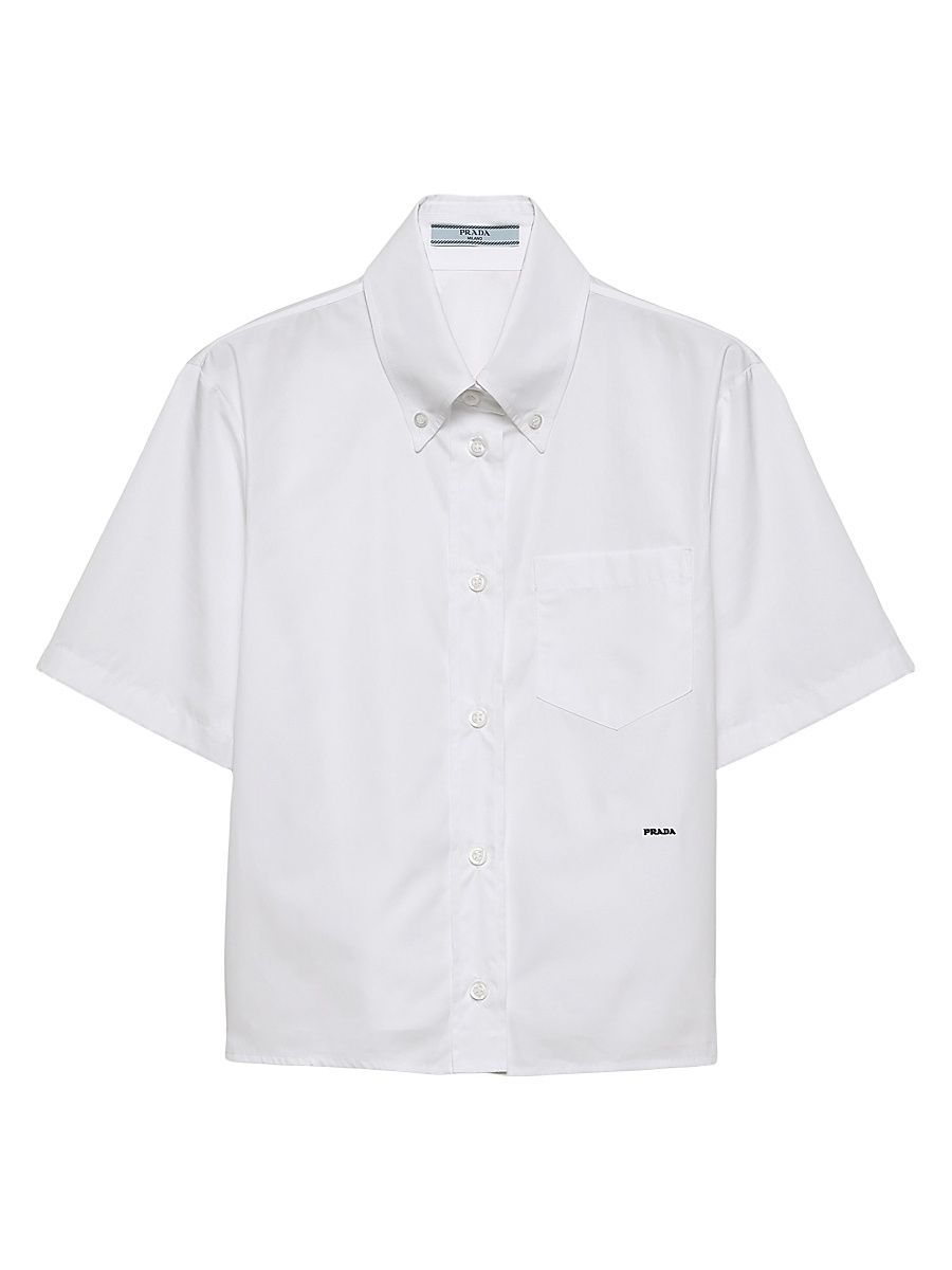 Women's Poplin Shirt - White - Size 10