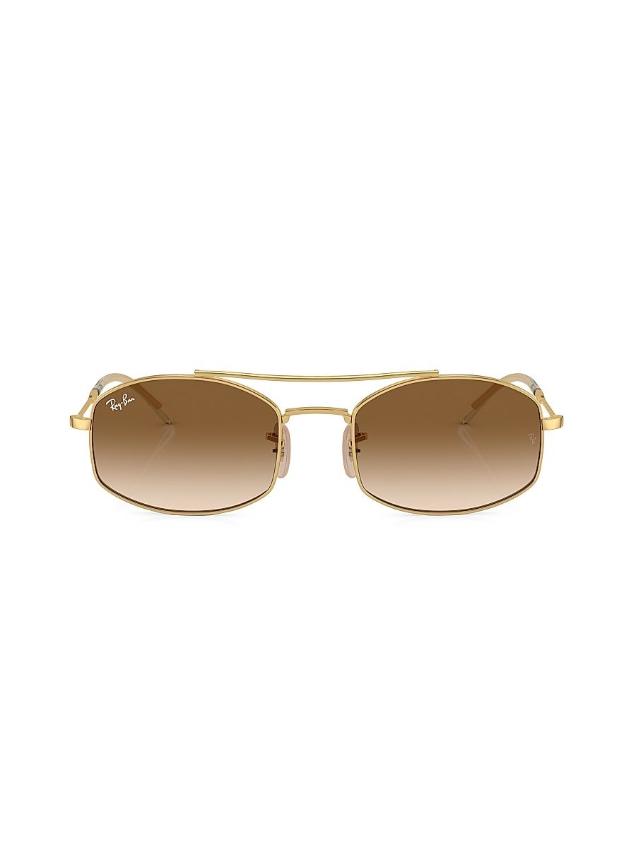 Women's RB3719 54MM Oval Sunglasses - Gold Flash