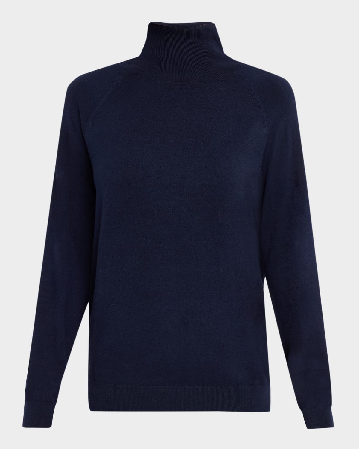 Turtleneck Organic Cotton Knit Sweater