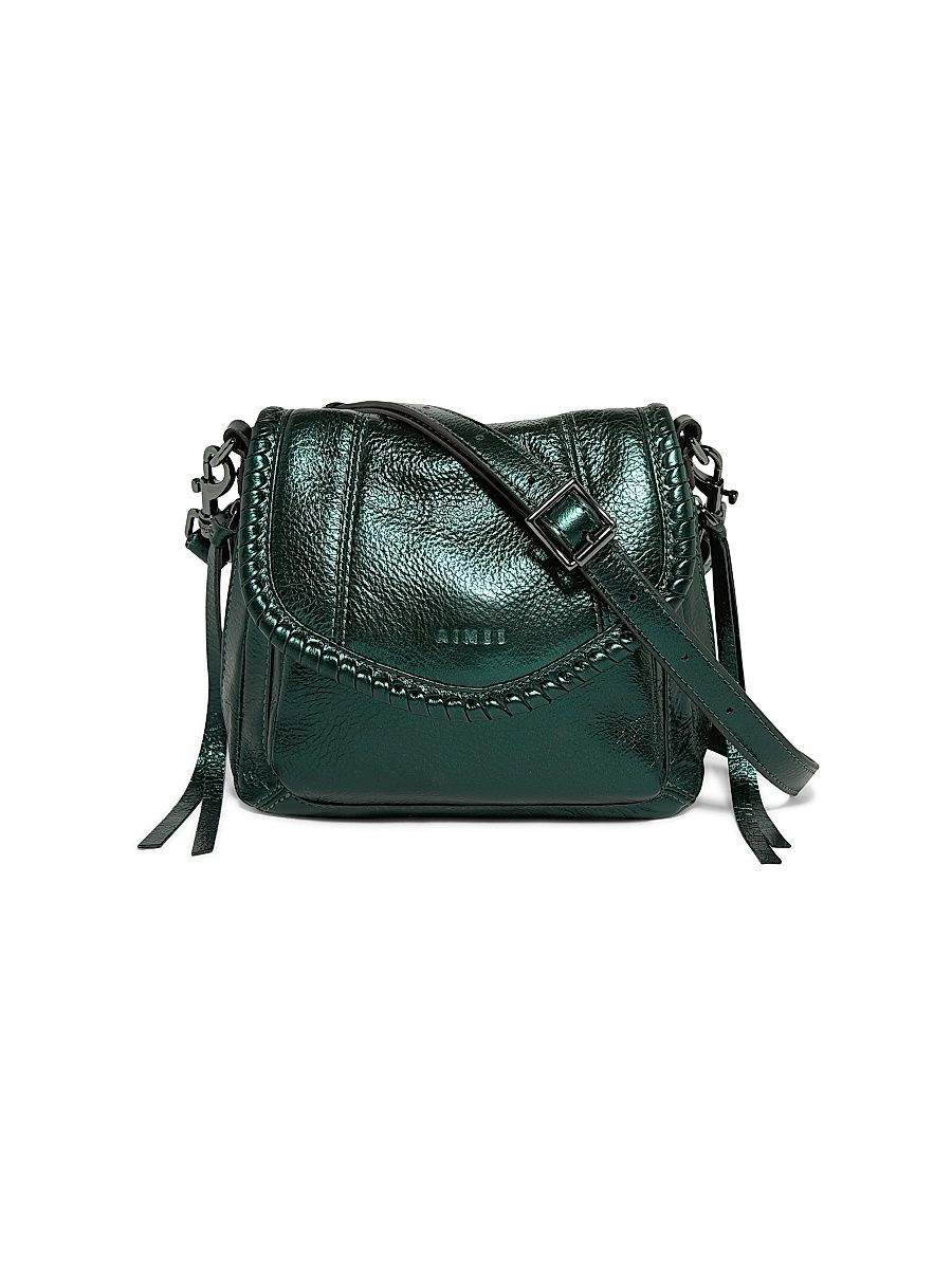 Women's All For Love Novelty Mini Crossbody Bag - Metallic Forest