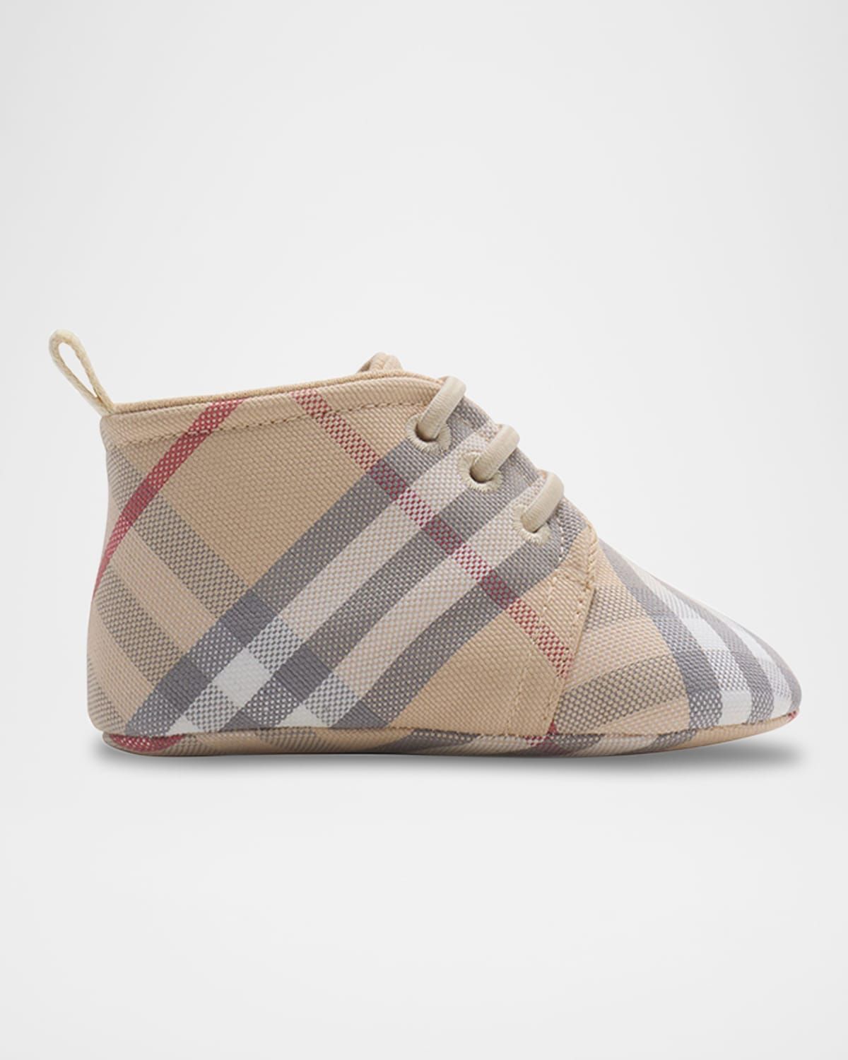 Kid & apos;s Corby Lace-Up Check Prewalker Booties, Baby