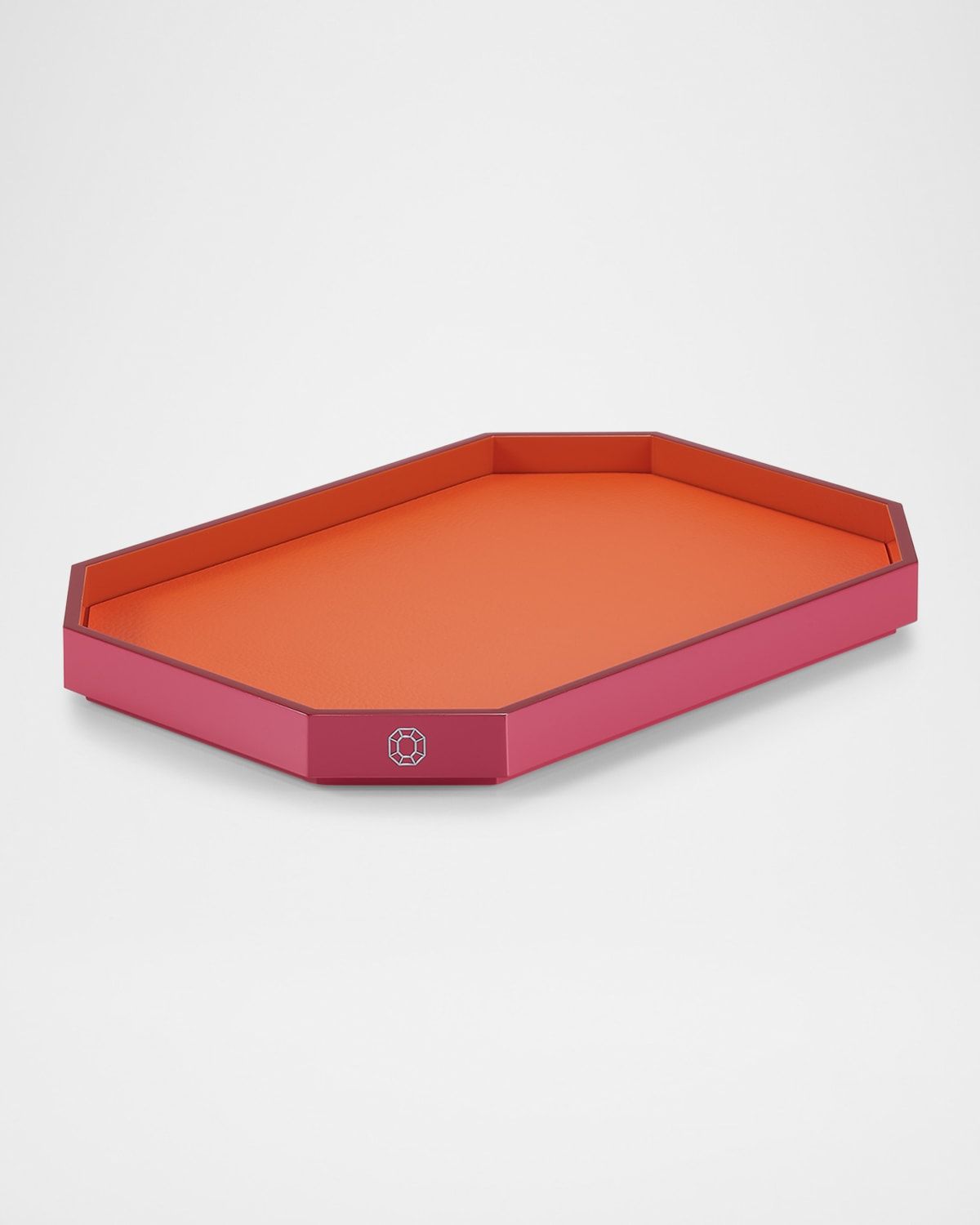 Octagon Small Lacquered Tray, 13"
