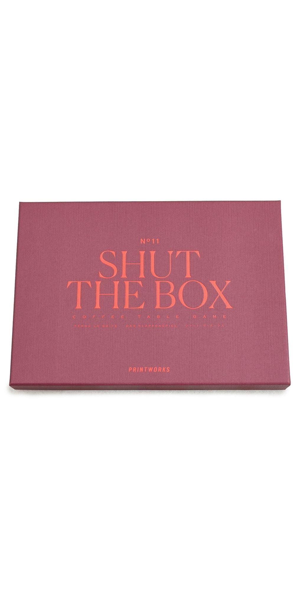Printworks Shut The Box Game Dark Red One Size