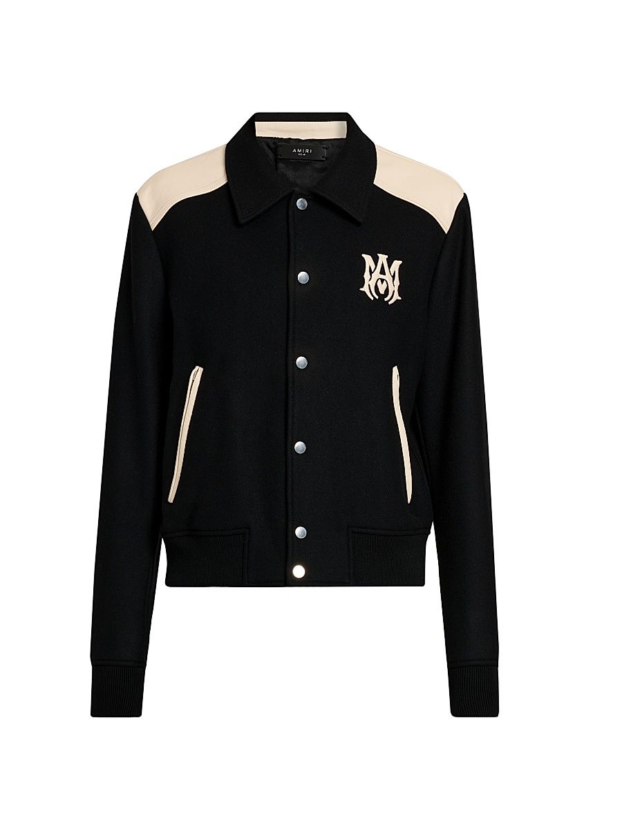 Men's Ma Colorblock Wool-Blend Jacket - Black - Size Small