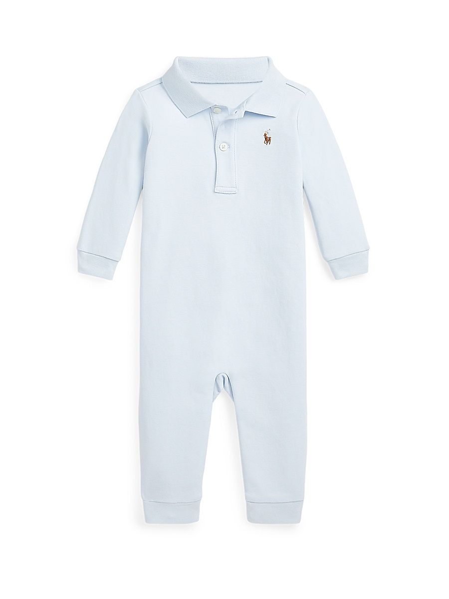 Baby Boy's Polo Coveralls - Beryl Blue - Size 9 Months