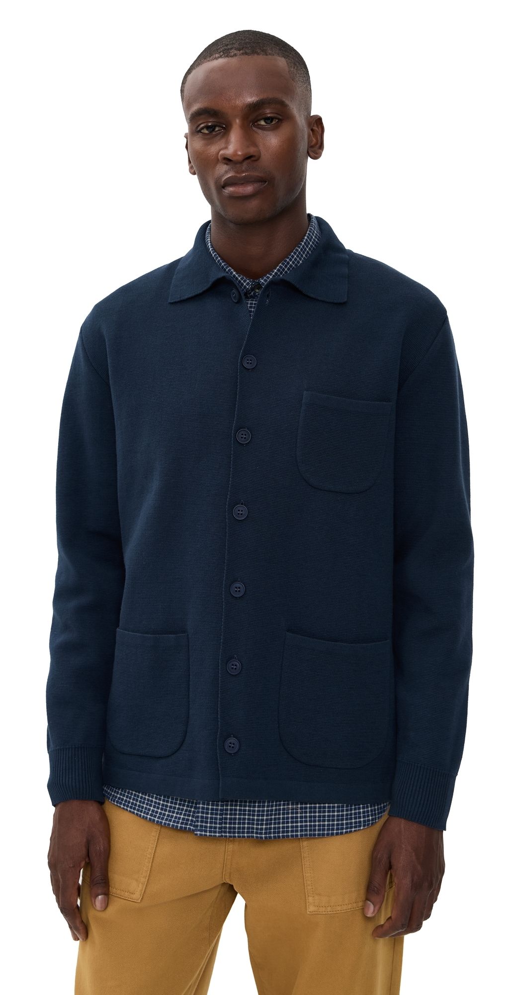 Far Afield Station Cardigan Navy Iris XL