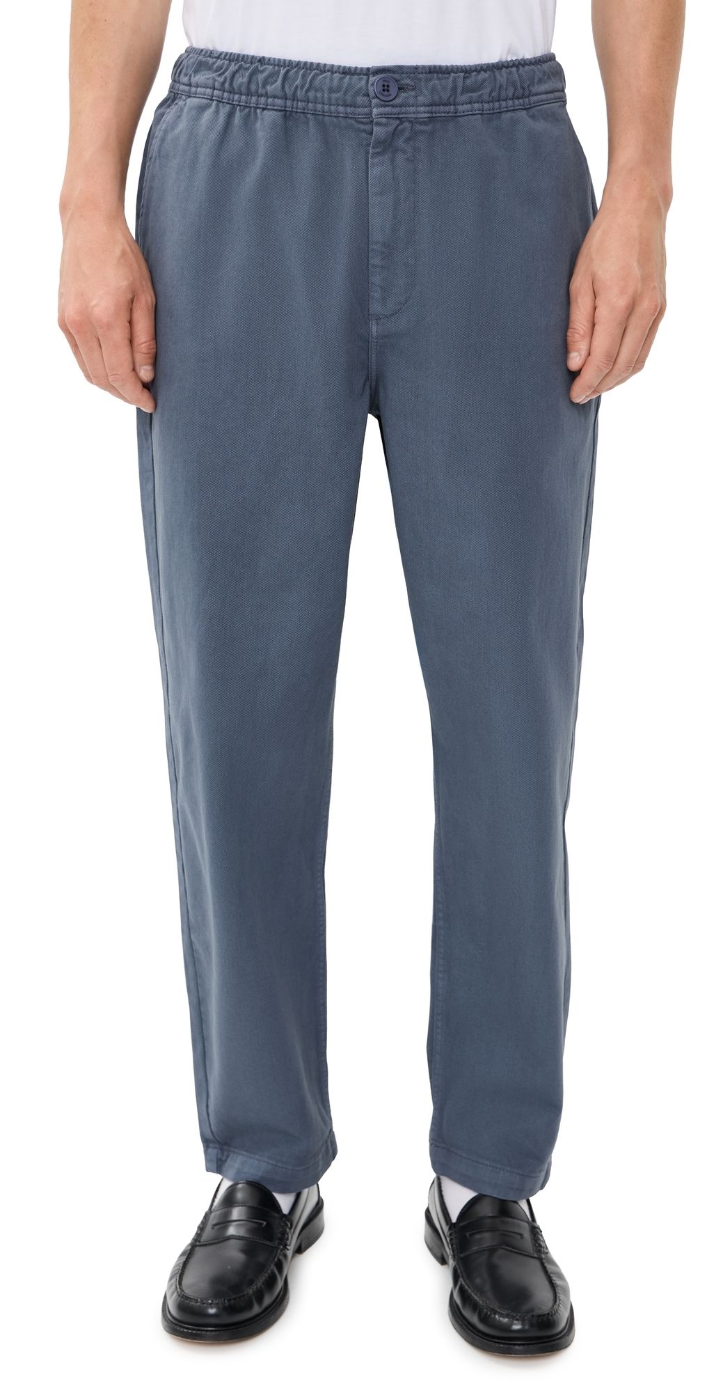 Wax London Kurt Pull On Trousers Petrol Blue 30