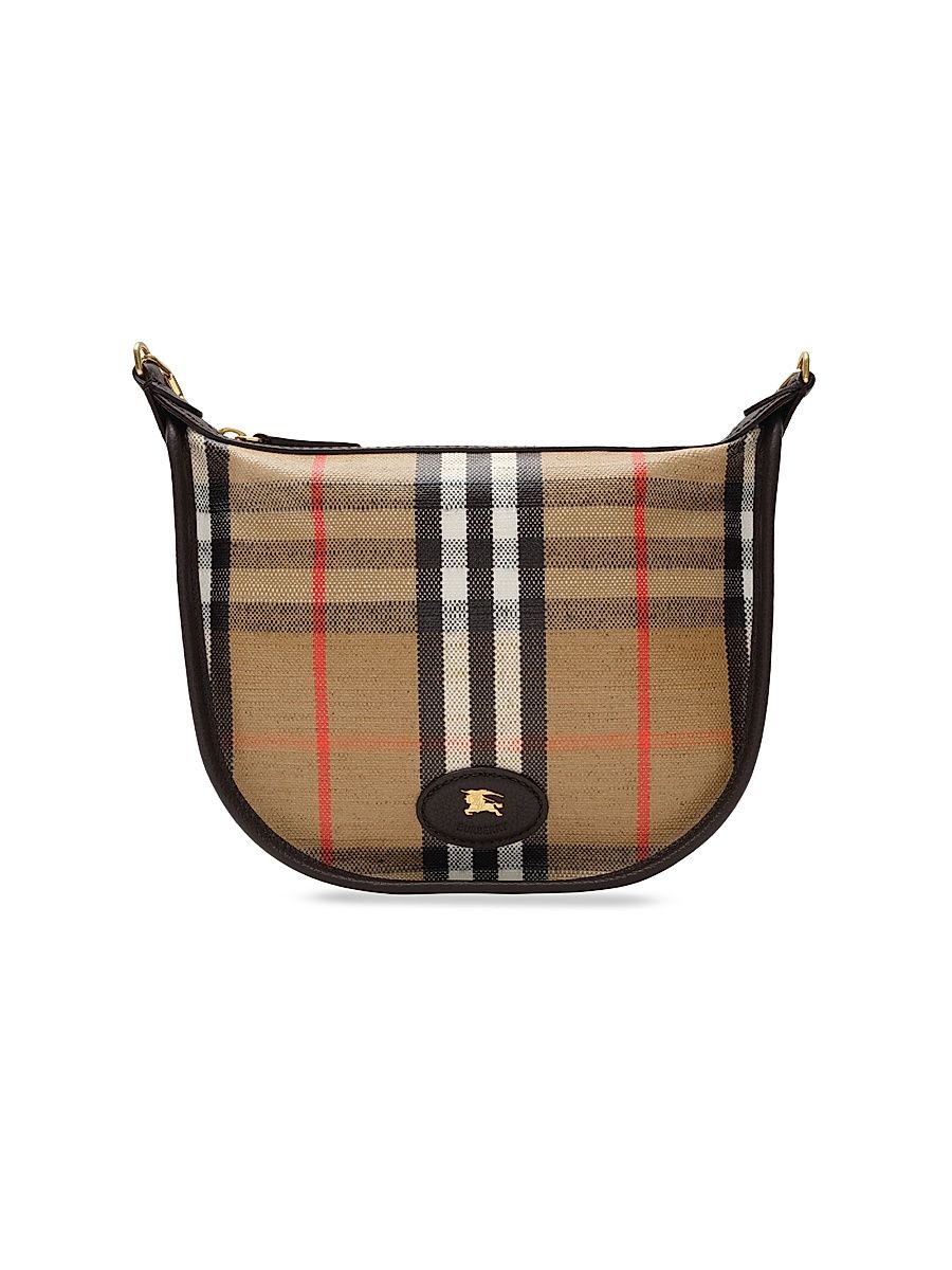 Women's Highlands Mini Check Chain Shoulder Bag - Sand