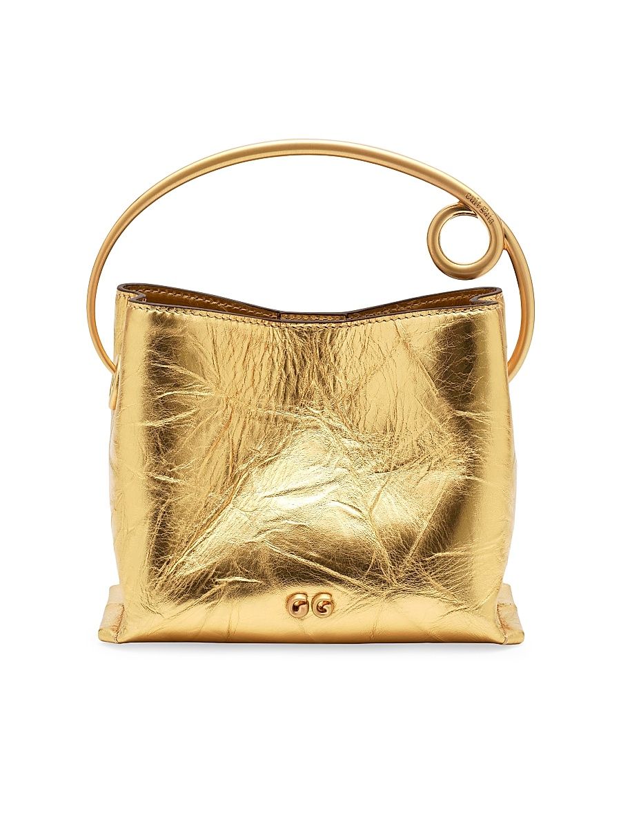 Women's Lalli Textured Top Handle Bag - Brass