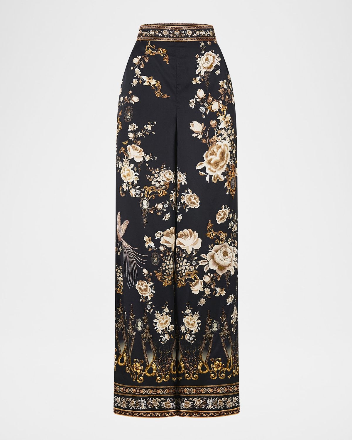 Flamenco Folklore Straight-Leg Relaxed Trousers