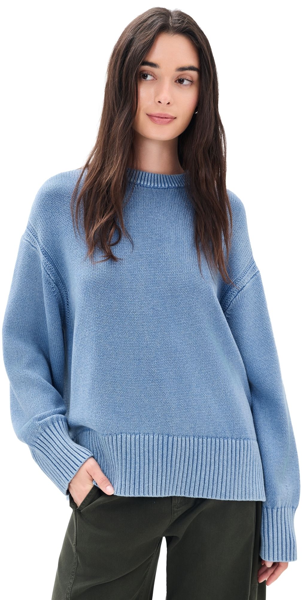 Guest in Residence Sunwash Cozy Crew Sweater Delft Blue L