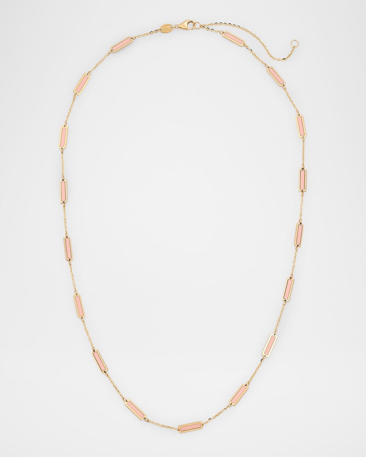 14K Yellow Gold 17-Station Inlay Necklace