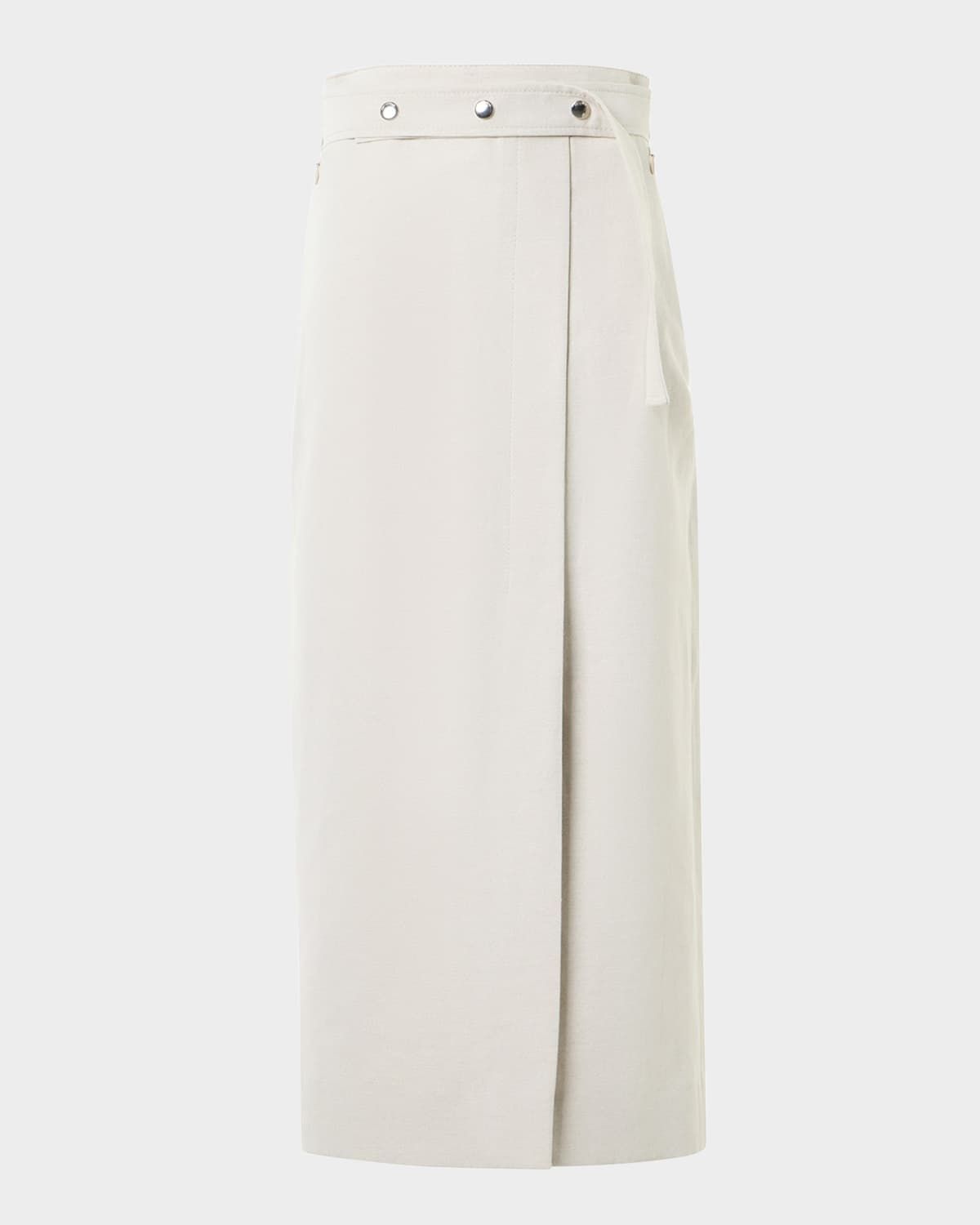 Cotton-Linen Wrap Skirt