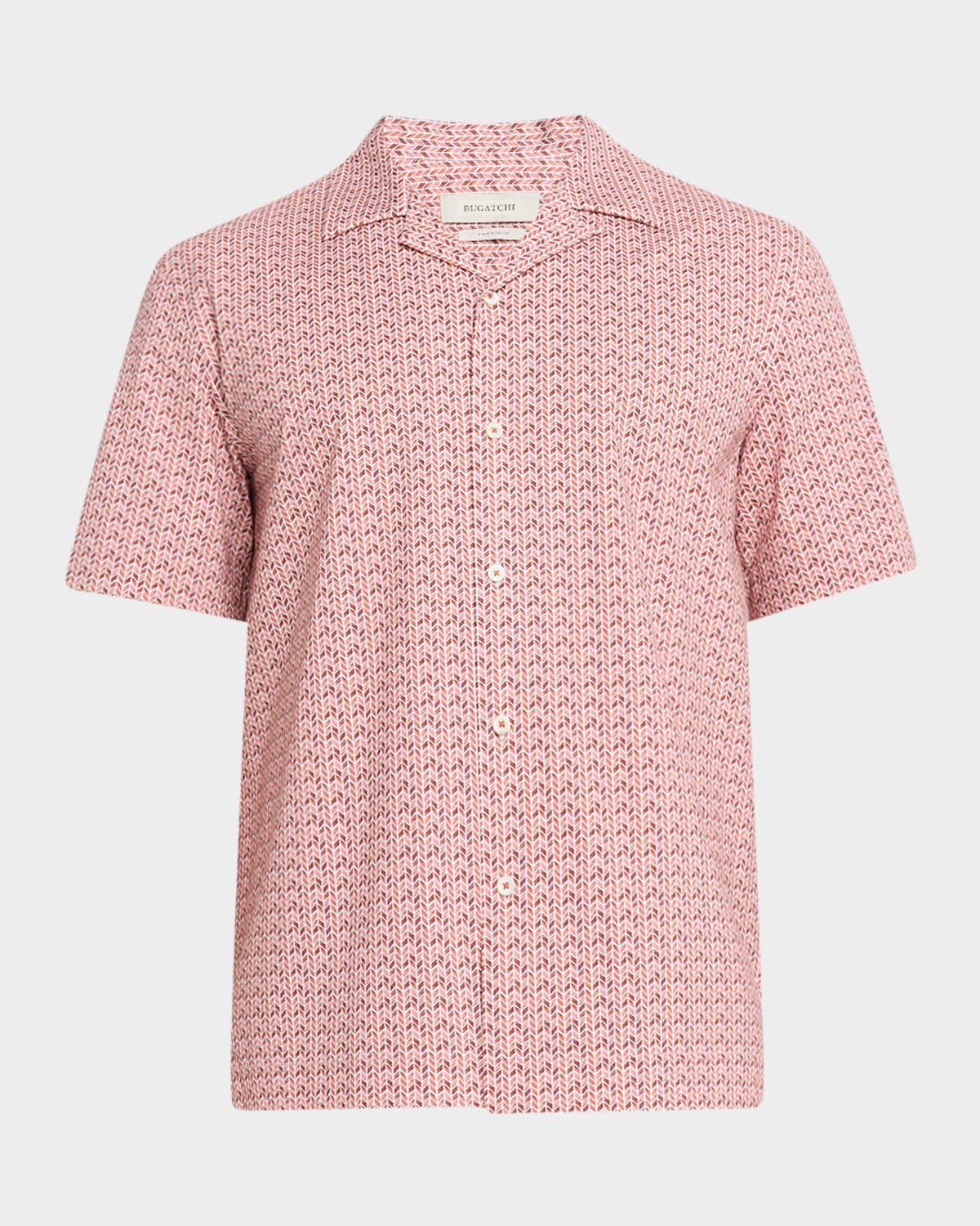 Men & apos;s OoohCotton Herringbone Camp Shirt