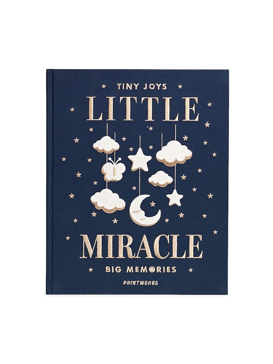 Embroidered Photo Album - Little Miracle - Blue