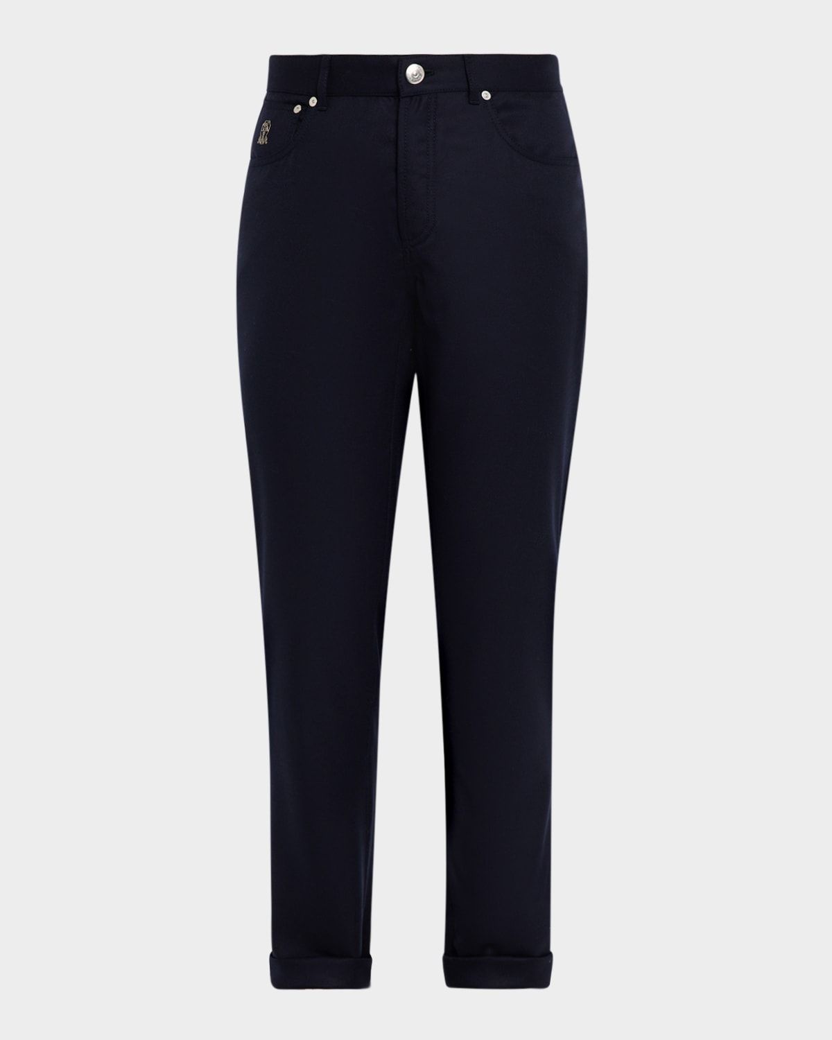 Men & apos;s Wool Flannel Five-Pocket Pants