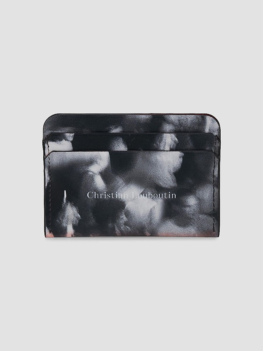 Christian Louboutin Men's Canopy Card Case - Black White