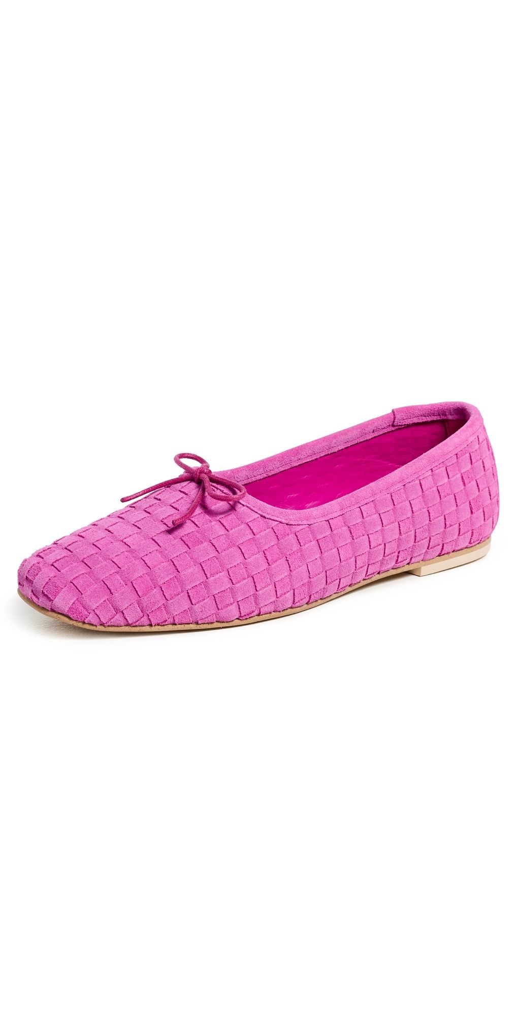 Freda Salvador Jada Flats Magenta Woven Suede 9.5