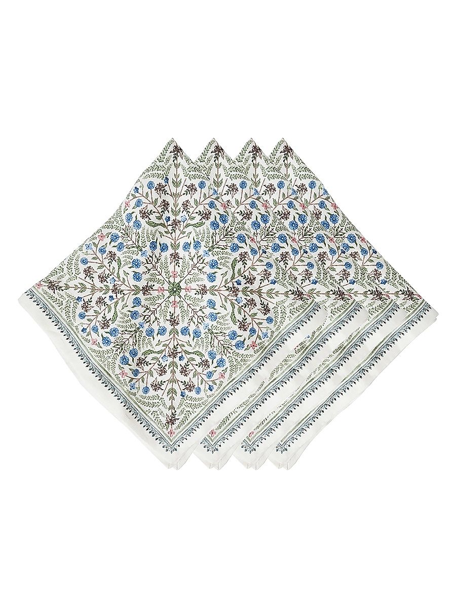 Seville Villa Napkins 4-Piece Set - Blue
