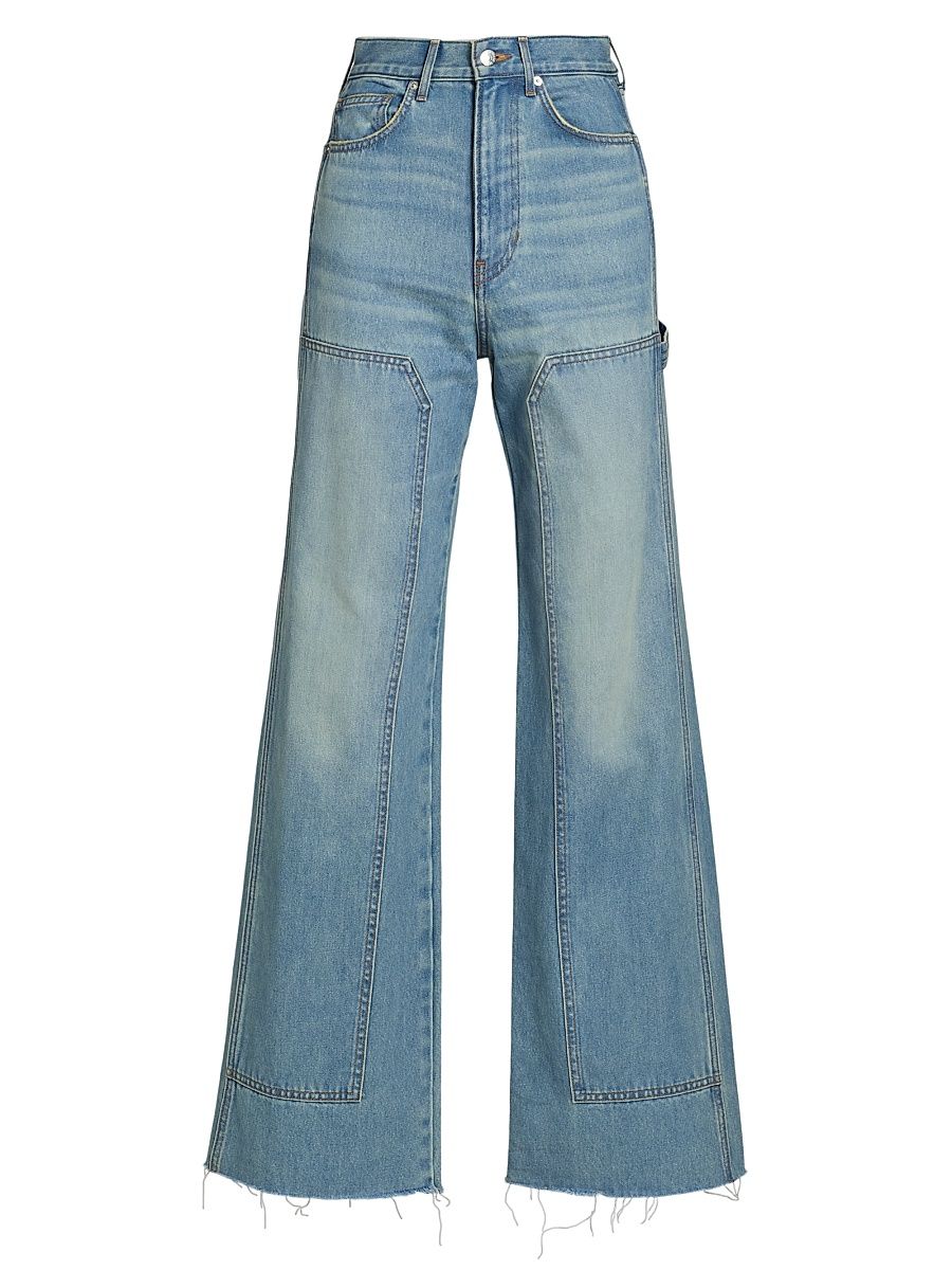 Women's Taylor High-Rise Wide-Leg Jeans - Blue Glare - Size 31