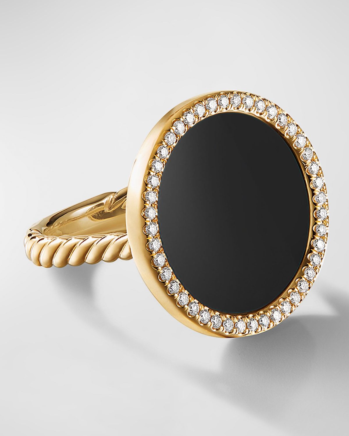 DY Elements Ring with Gemstone and Diamonds in 18K Gold