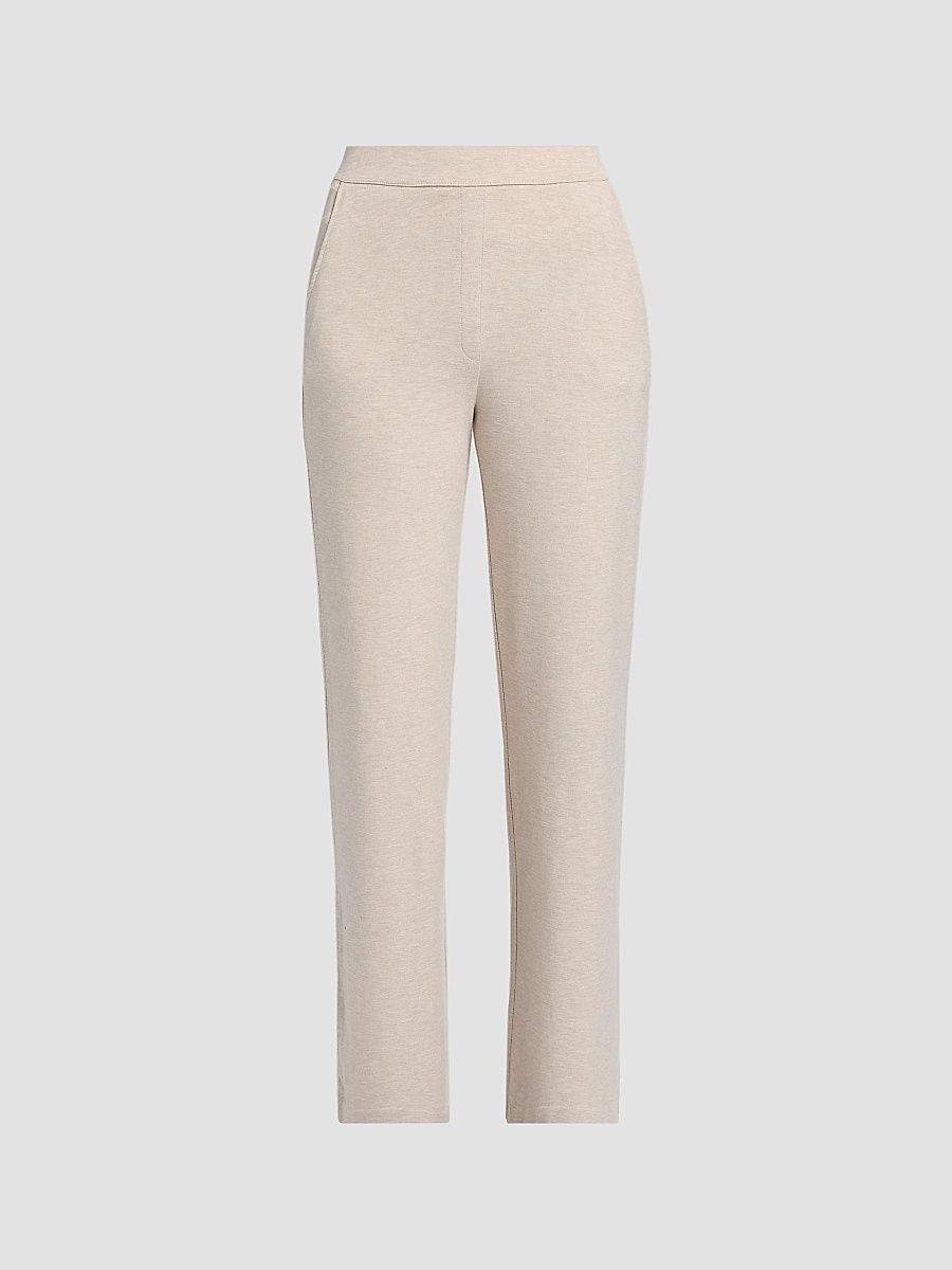 Majestic Filatures Women's French Terry Pants - Ecru Chine - Size Large