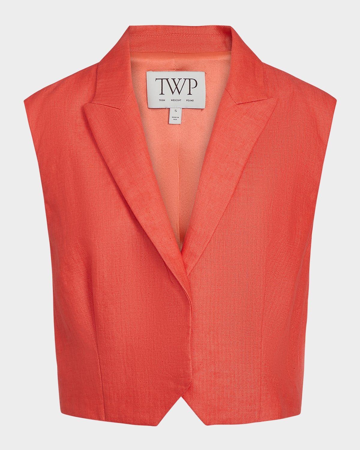 Katie Cotton-Linen Vest