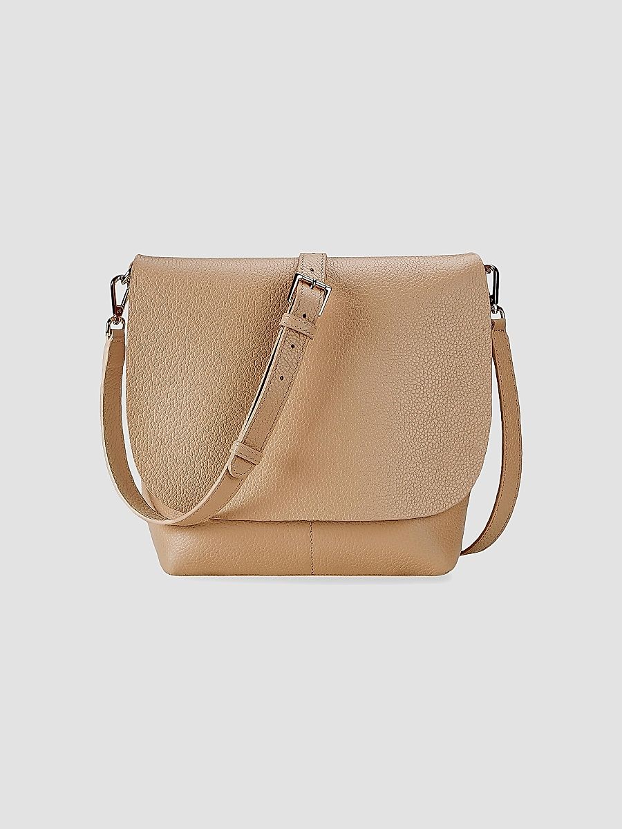 GiGi New York Women's Andie Leather Crossbody Bag - Cappuccino