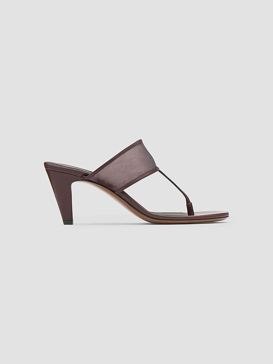 Neous Women's Nostalgic Modernism Vena 65MM Leather Sandals - Dark Chocolate - Size 7