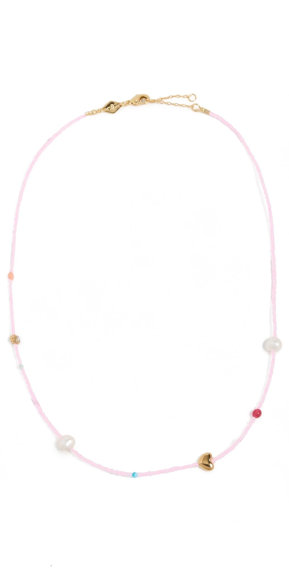 Anni Lu Oh So Fine Necklace Sweet Pink One Size