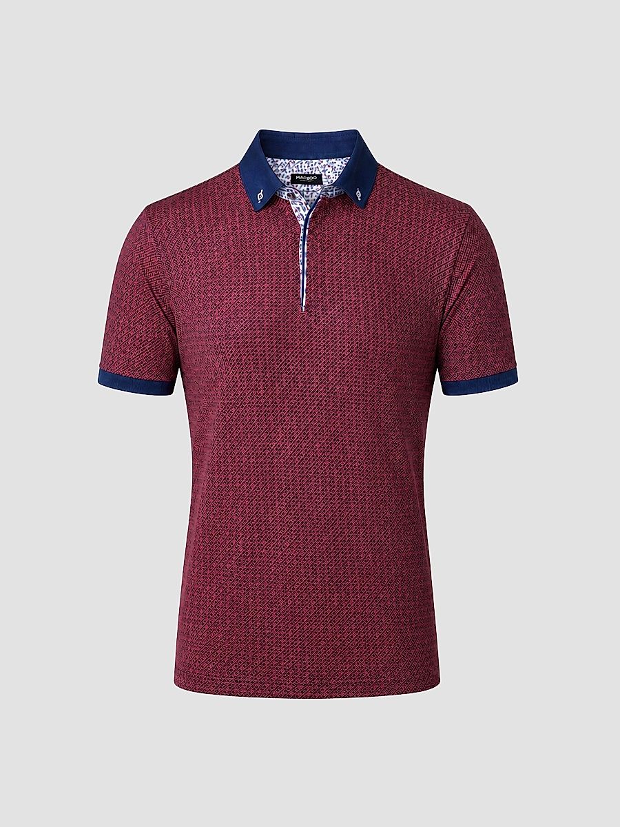 Men's Mozart Opa Polo Shirt - Red - Size XXXL