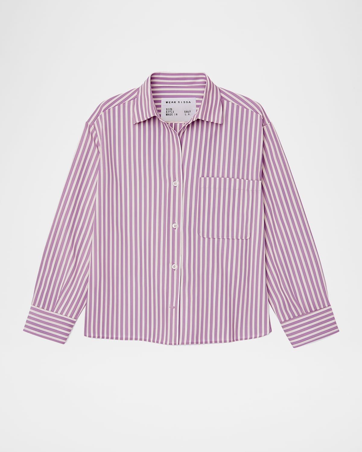 The Daily Striped Button-Front Shirt