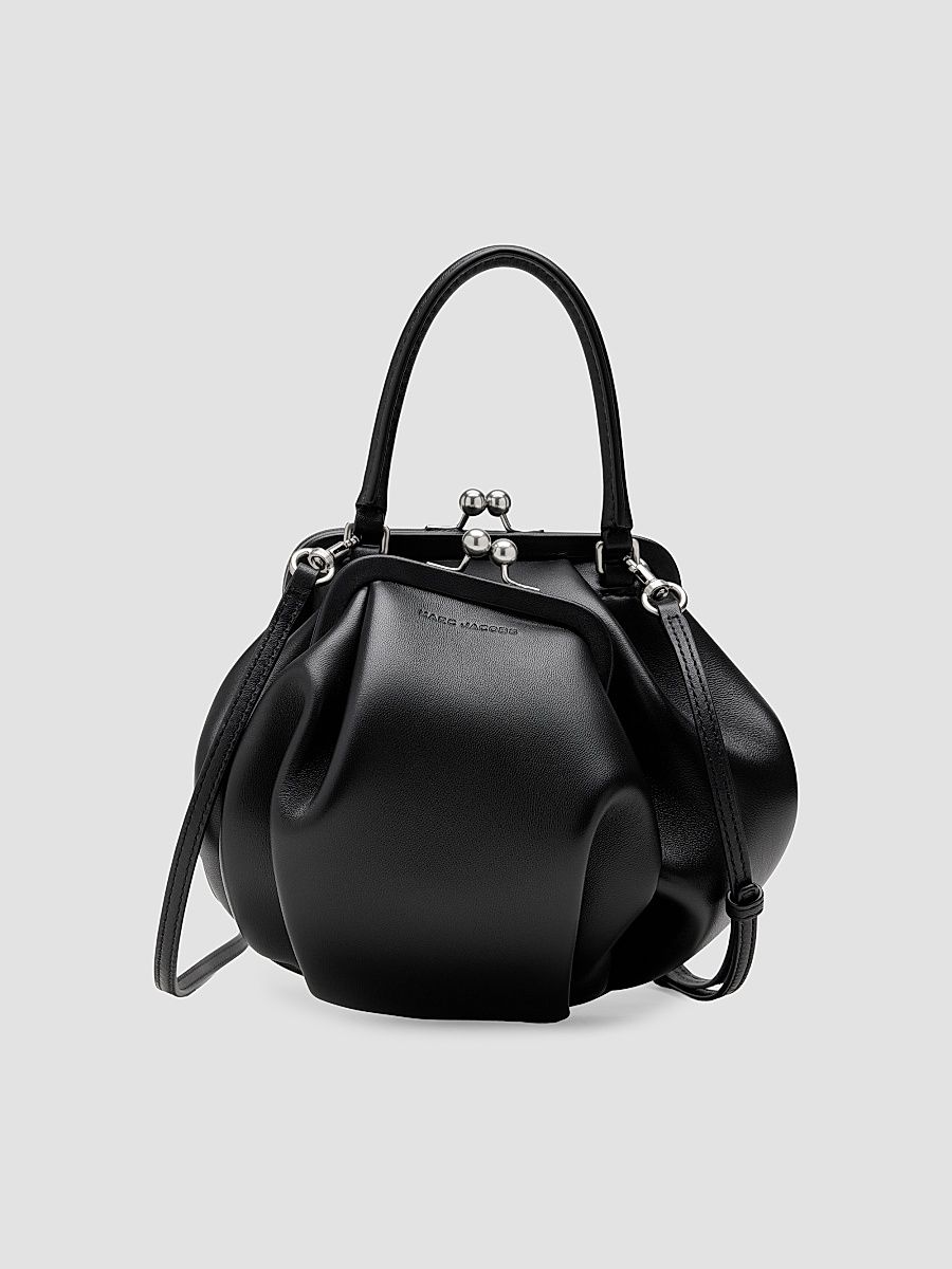 Women's Wave Kisslock Bag - Black