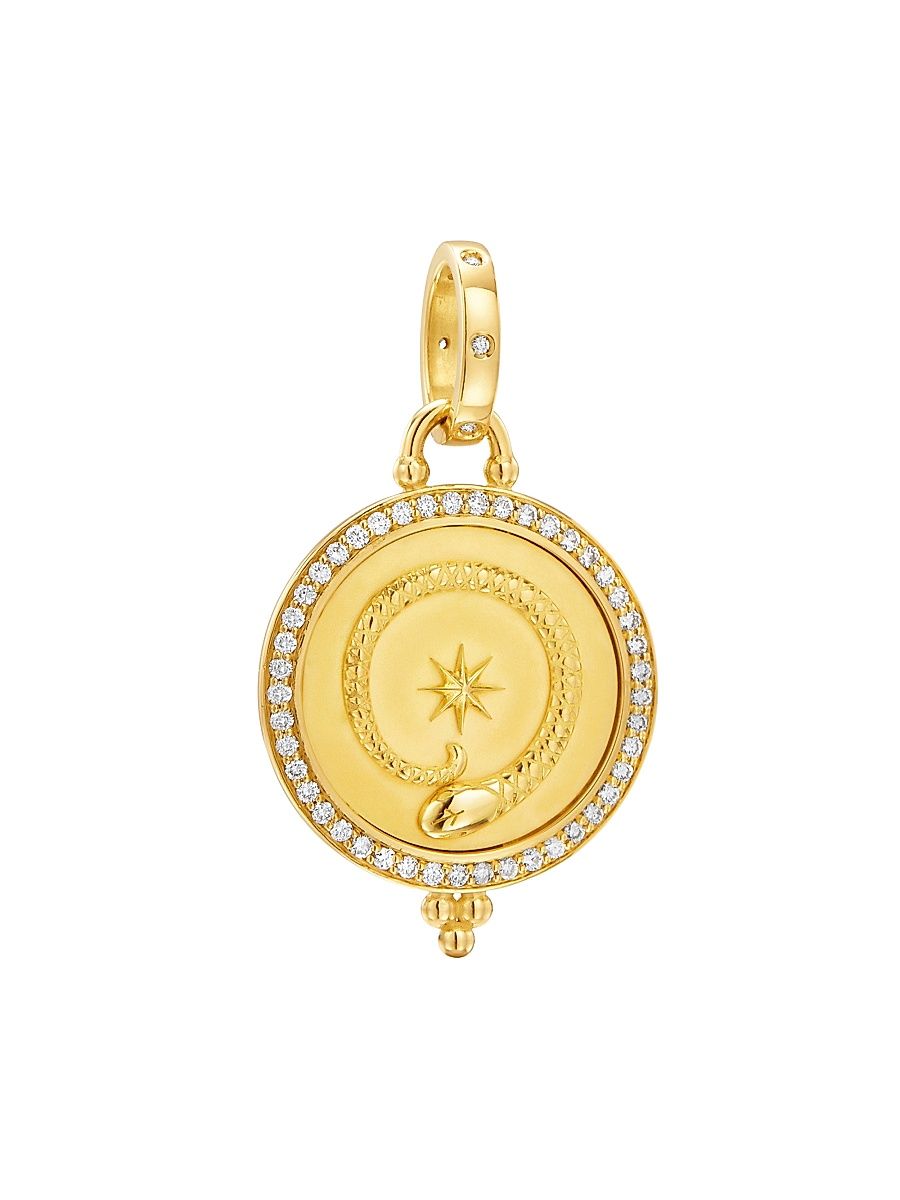 Women's Terra 18K Yellow Gold & Diamond Pendant - Yellow Gold