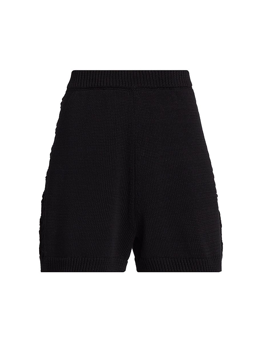 Loulou de Saison Women's Andel Knitted Shorts - Black - Size Small