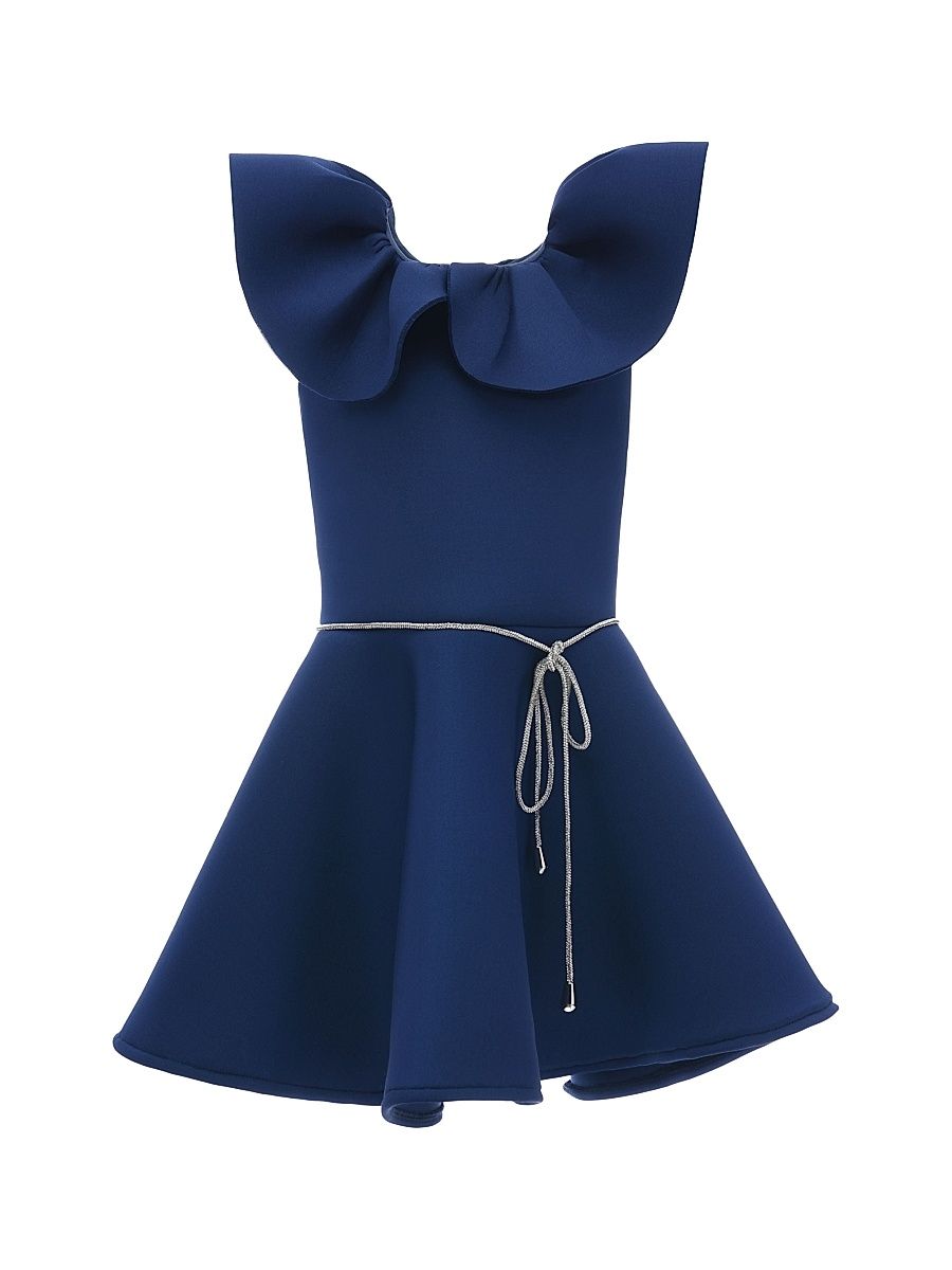 Little Girl's & Girl's Iris Dress - Navy - Size 10
