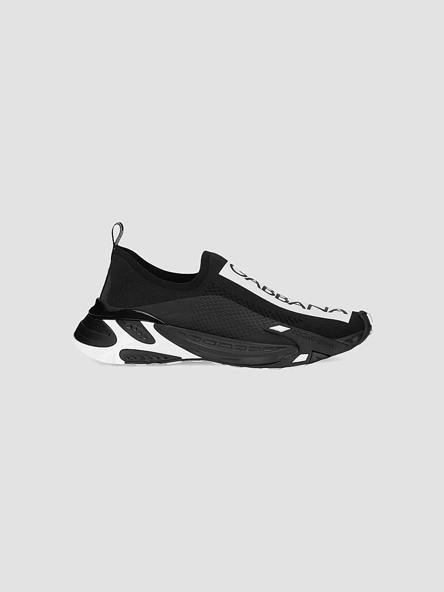Men's Fast Logo Pull-On Sneakers - Nero - Size 12