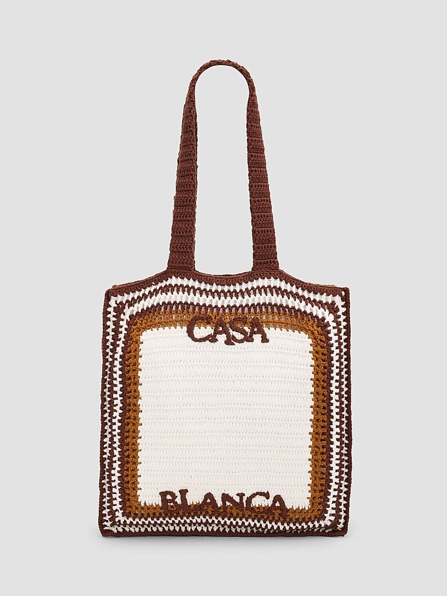 Casablanca Women's Crochet Cotton Tote - Cotton