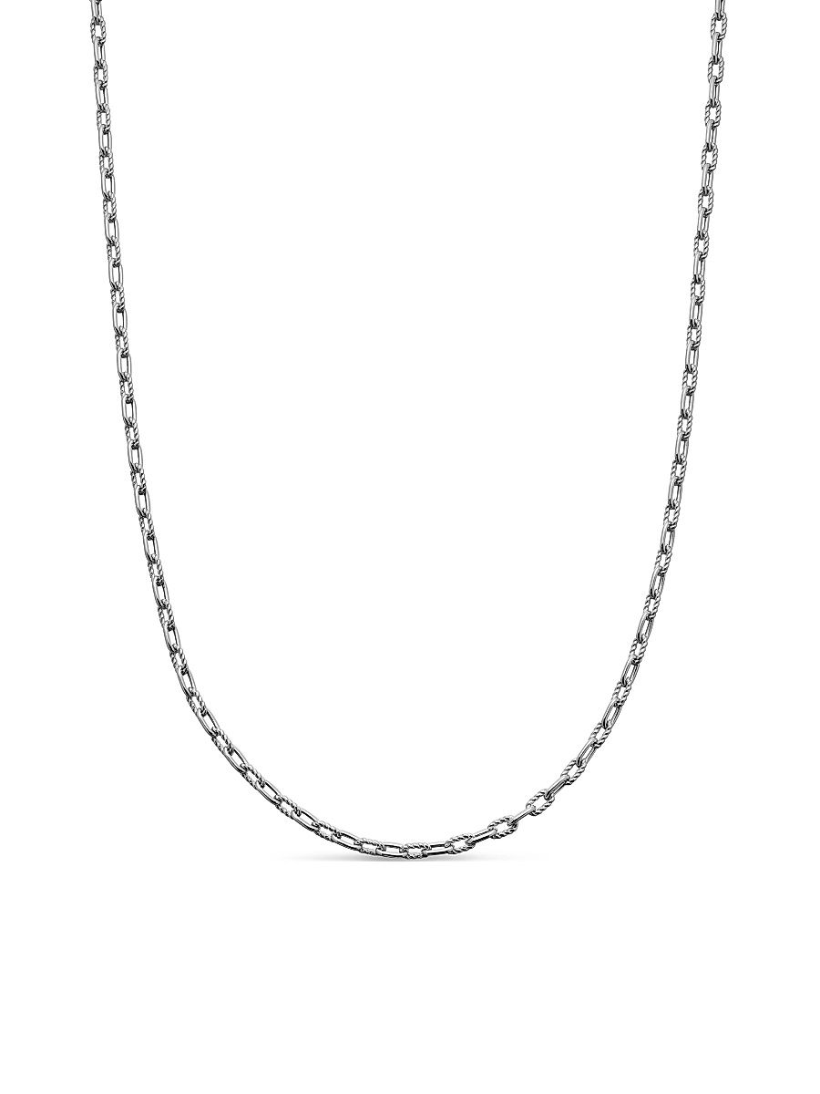 Men's DY Madison Chain Necklace in Sterling Silver - Silver - Size 26