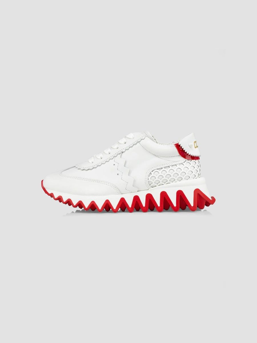 Christian Louboutin Boy's Boy's Loubishark Leather Sneakers - White - Size 1.5 (Child)