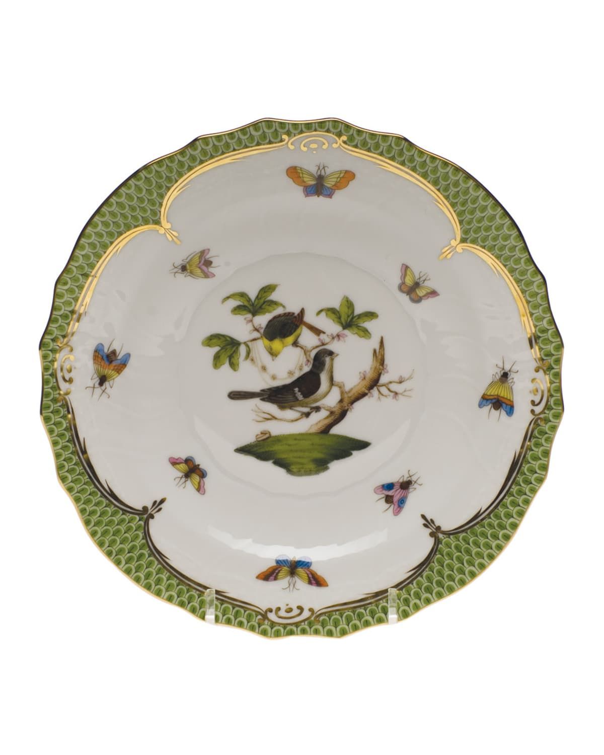 Rothschild Bird Green Motif 01 Salad Plate