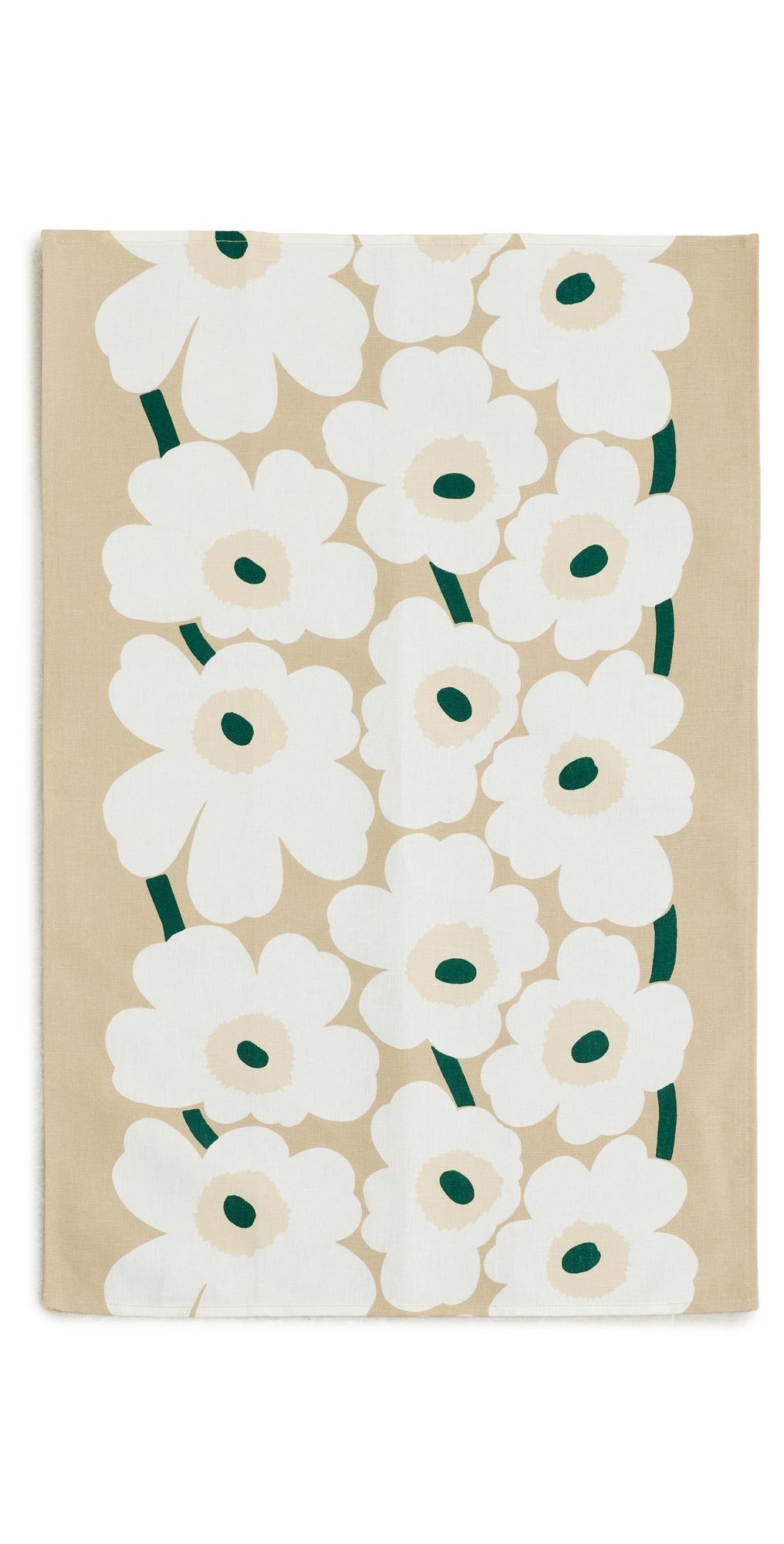 Marimekko Unikko Kitchen Towel Sand/White/Hay/Emerald One Size