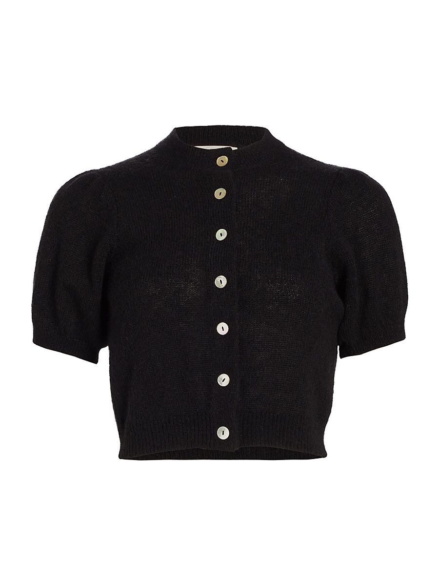 Women's Anisa Crop Cardigan - Black - Size XL