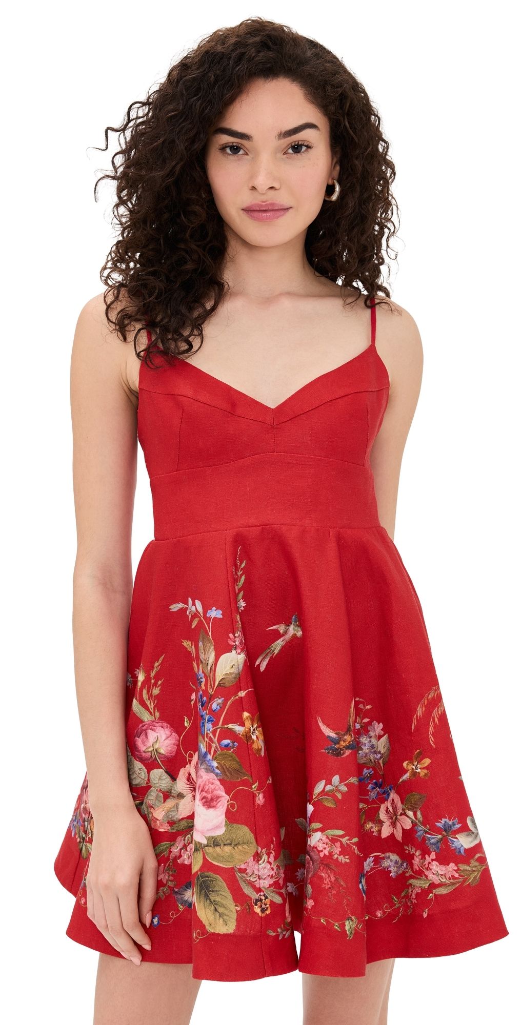 Zimmermann Patience Mini Dress Redfloral 3